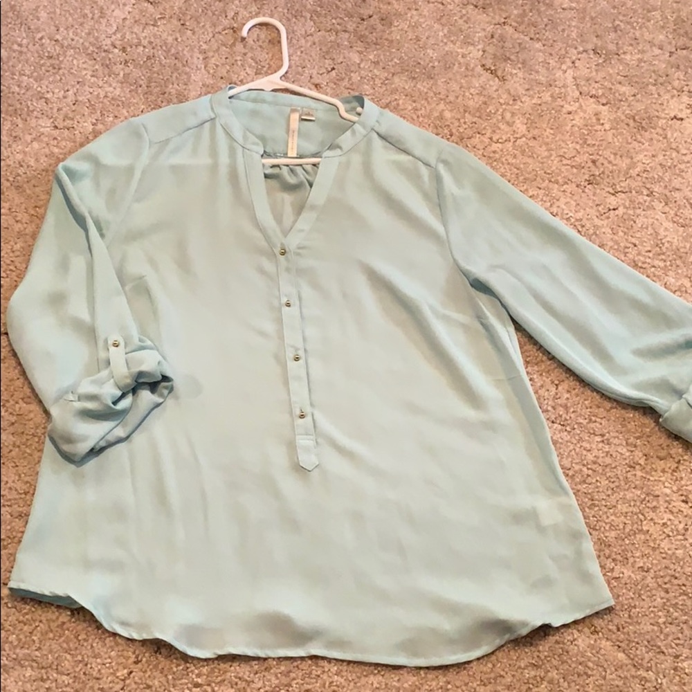 Light blue blouse